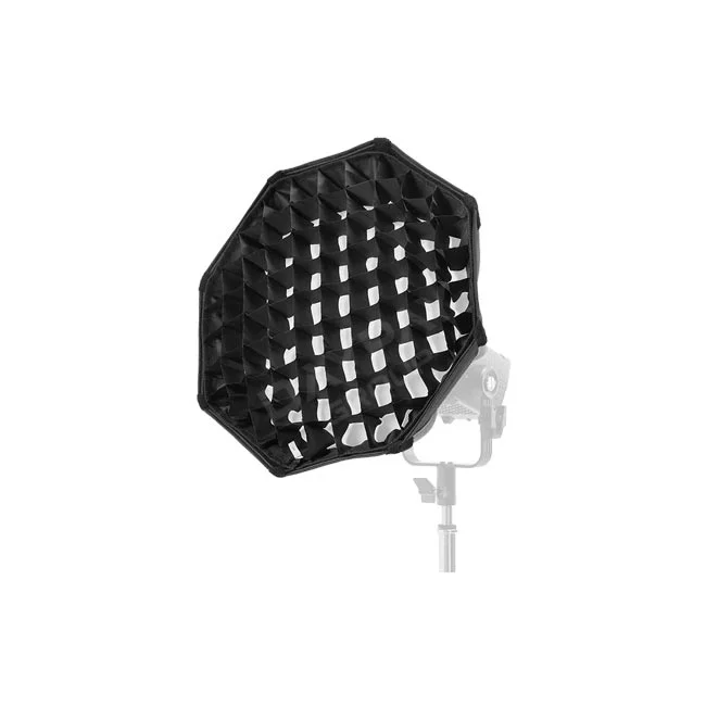 Aputure Quick Dome 40 グリッド装着状態の前斜めからの外観