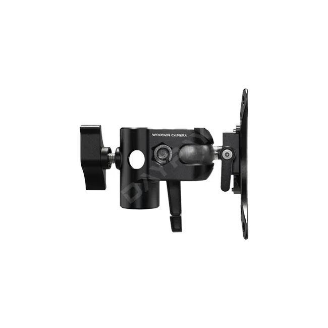 Wooden Camera モニターマウントの側面と固定ノブの全体像