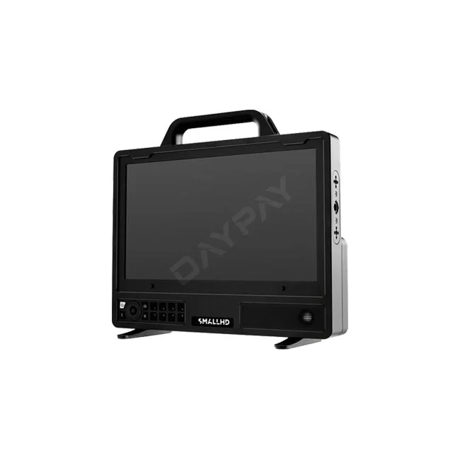 SmallHD Cine 13 正面と操作ボタン・ハンドル部