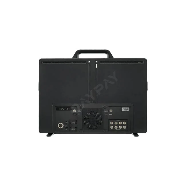 SmallHD Cine 18 背面端子部とファン