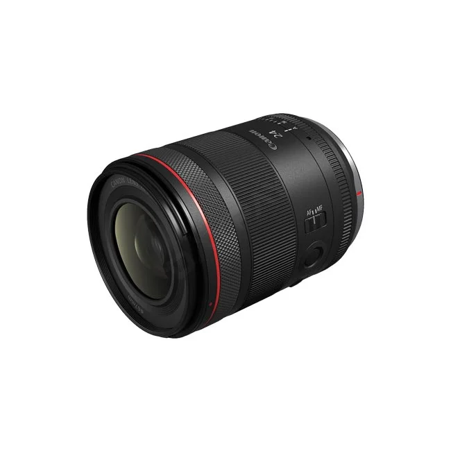 Canon RF24mm F1.4 L VCM 単焦点レンズの側面・前玉側からの外観