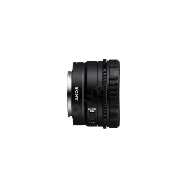 Sony FE 40mm F2.5 G 側面の絞りクリック切り替えスイッチとフォーカスリング