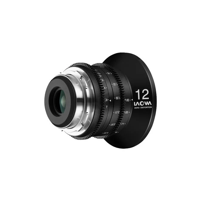 デイペイレンタル｜DAYPAY RENTALでレンタル可能なLaowa 12mm T2.9 Zero-D Cineシネレンズのマウント側および操作系ギアを示す詳細画像