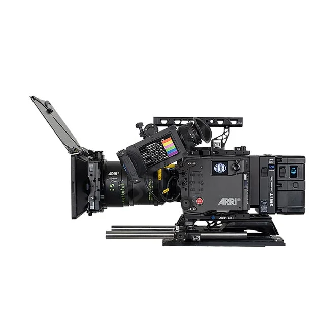 ARRI Alexa 35 左側面(ビューファインダー・レンズ・マットボックス装着状態)
