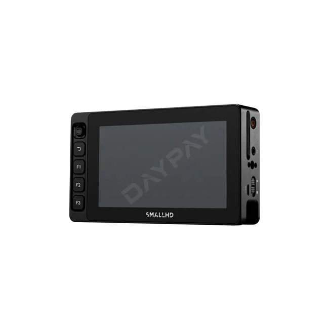 SmallHD Ultra 5 操作ボタンと側面端子側からの外観