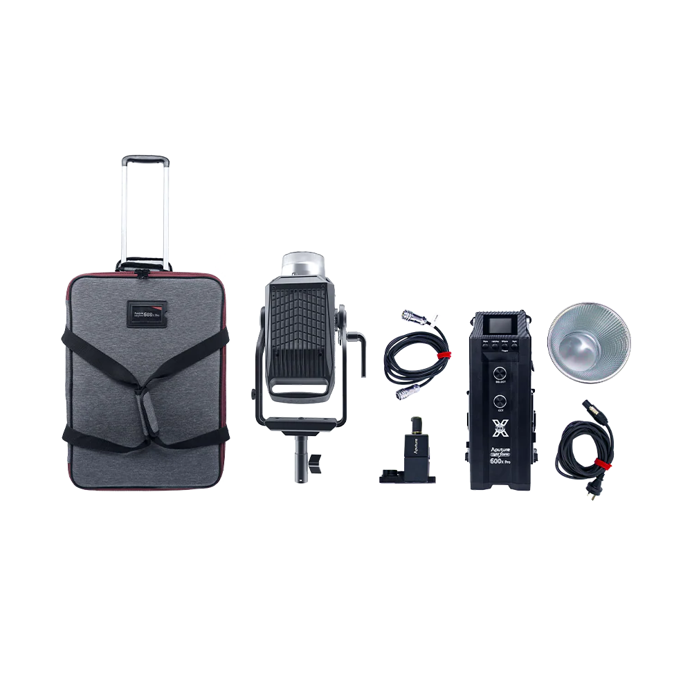 Aputure LS 600X Pro 本体とキャリングケース、コントロールボックス、ケーブル類、付属品一式