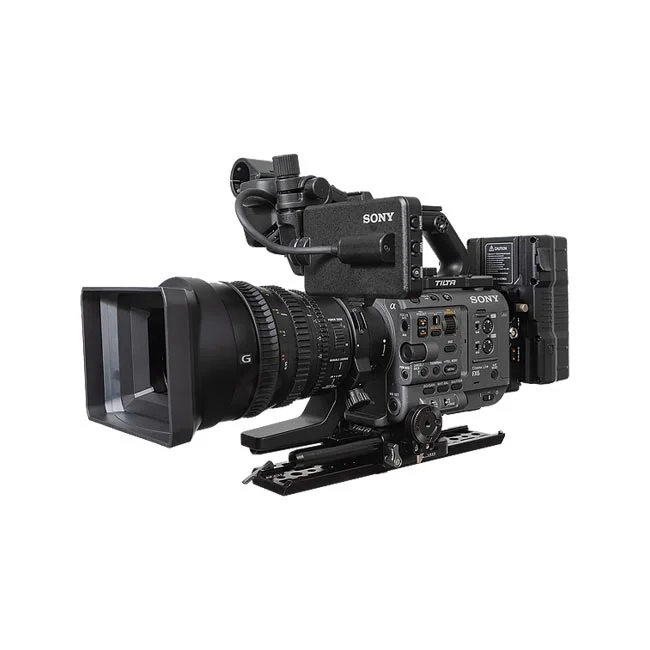 Sony FX6 V-Mount Cage Set 側面・操作部と装着状態