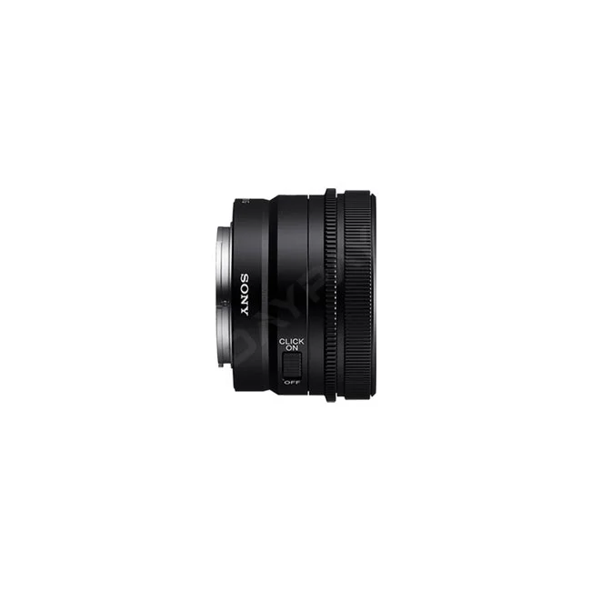 Sony FE 50mm F2.5 G 側面の絞りリングクリック切り替えスイッチと操作部