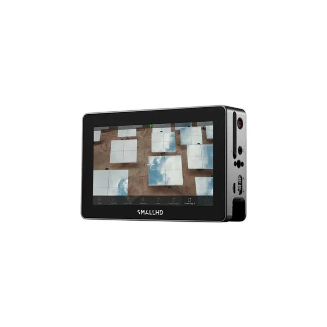 SmallHD INDIE 5 正面および側面端子部