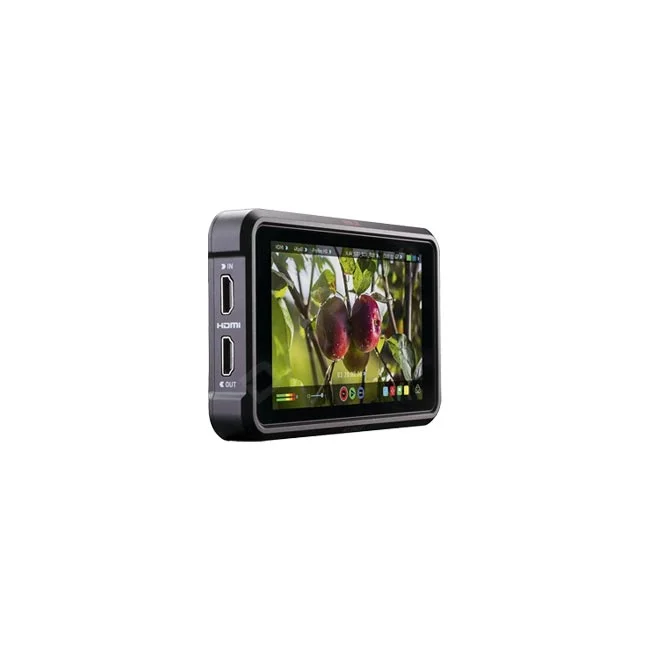 デイペイレンタル｜DAYPAY RENTALの撮影機材レンタルで提供しているAtomos Ninja Vモニター・レコーダーの側面インターフェースと液晶画面表示の様子