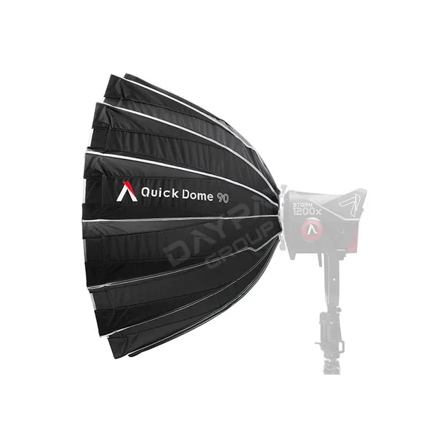 Aputure Quick Dome 90 ソフトボックスの側面からの全体像