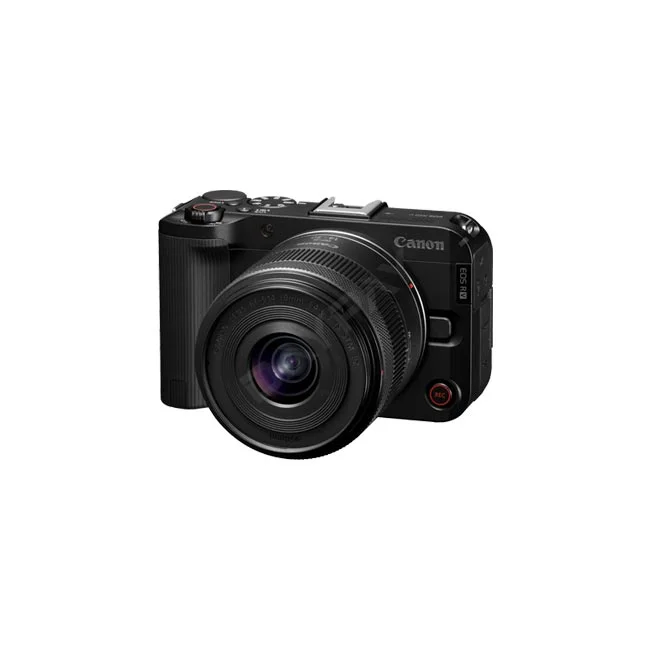 Canon EOS R50V レンズキット 正面斜めからの外観