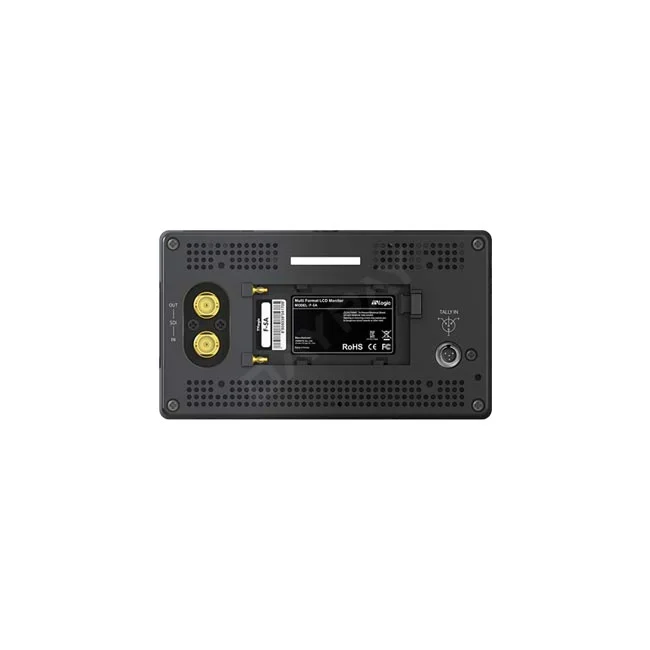 TVLogic F-5A 背面端子・バッテリープレート部