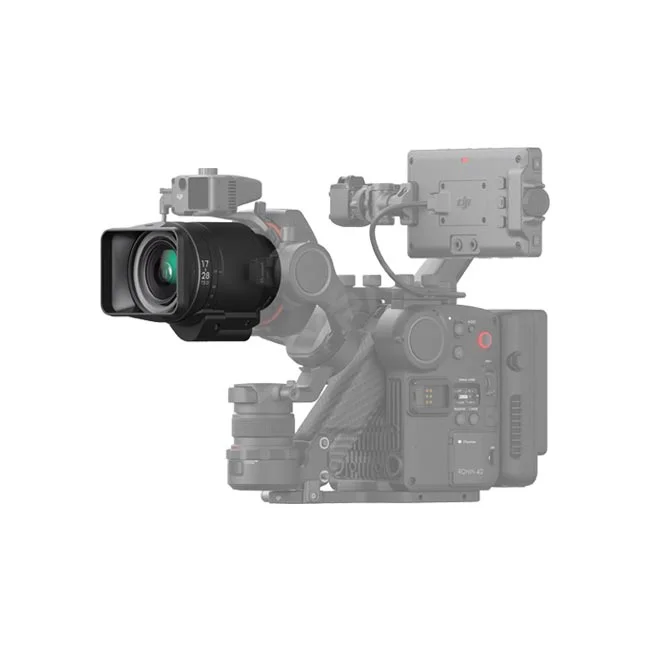 DJI DL PZ 17-28mm T3.0 ASPH レンズの装着状態