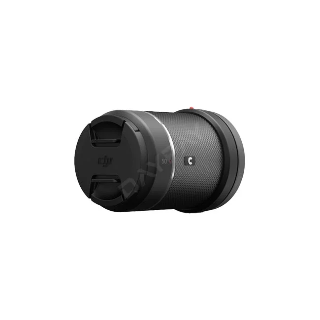 DJI DL 50mm F2.8 LS ASPH レンズ本体（フロントキャップ装着状態）