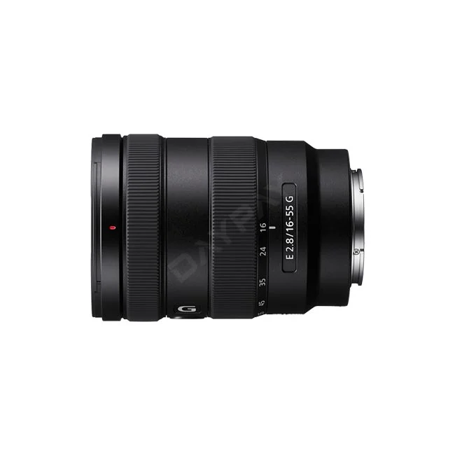 Sony E 16-55mm F2.8 G レンズの側面全体像