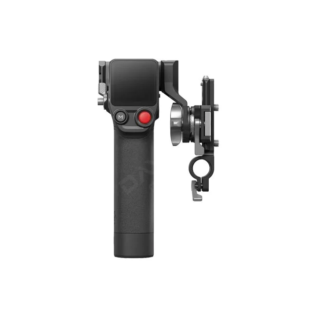 DJI Focus Pro All-in-One Combo ジンバルハンドユニットの正面操作部とアタッチメント
