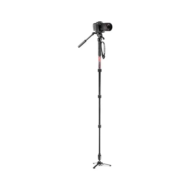 Manfrotto Element MII Video Monopod カメラ装着状態の全体像