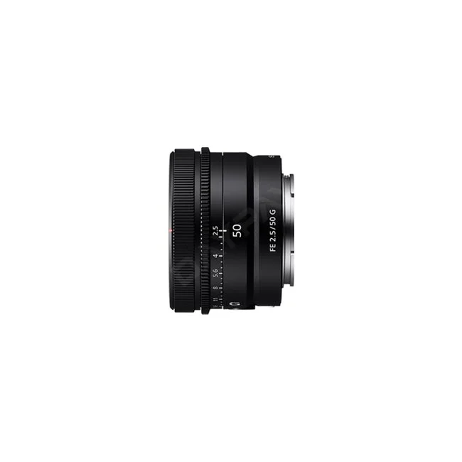 Sony FE 50mm F2.5 G 側面と操作リング