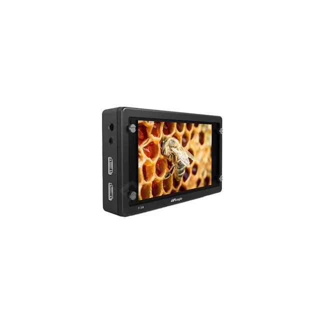 TVLogic F-5A 斜めからの外観と側面端子