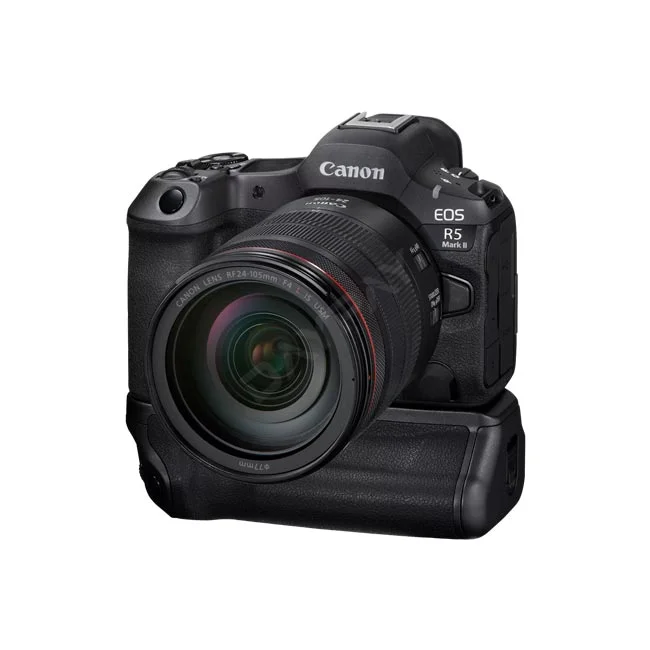 Canon BG-R20 バッテリーグリップを装着した状態の正面からの製品画像