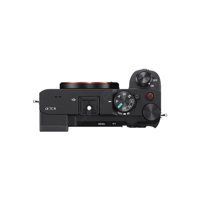 Sony α7CR 上面（モードダイヤル・電源スイッチ・操作ボタン）