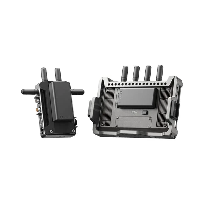DJI Transmission TX/Monitor Set トランスミッターと高輝度リモートモニターの背面・端子部