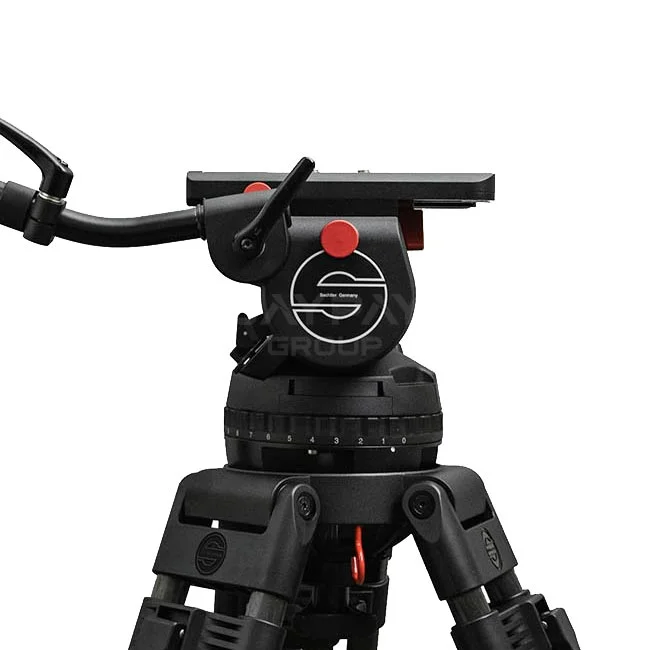 Sachtler Studio 9+9 150φ Fluid Head サイドビューと操作部