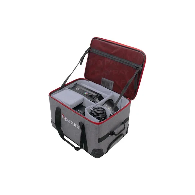 Aputure LS 600C Pro 収納ケース内部と付属品の収納状態