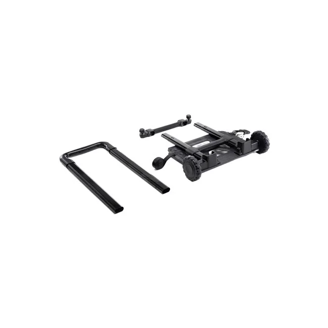 DJI Power Series Hand Truckの分解された状態のフレームと車輪パーツ