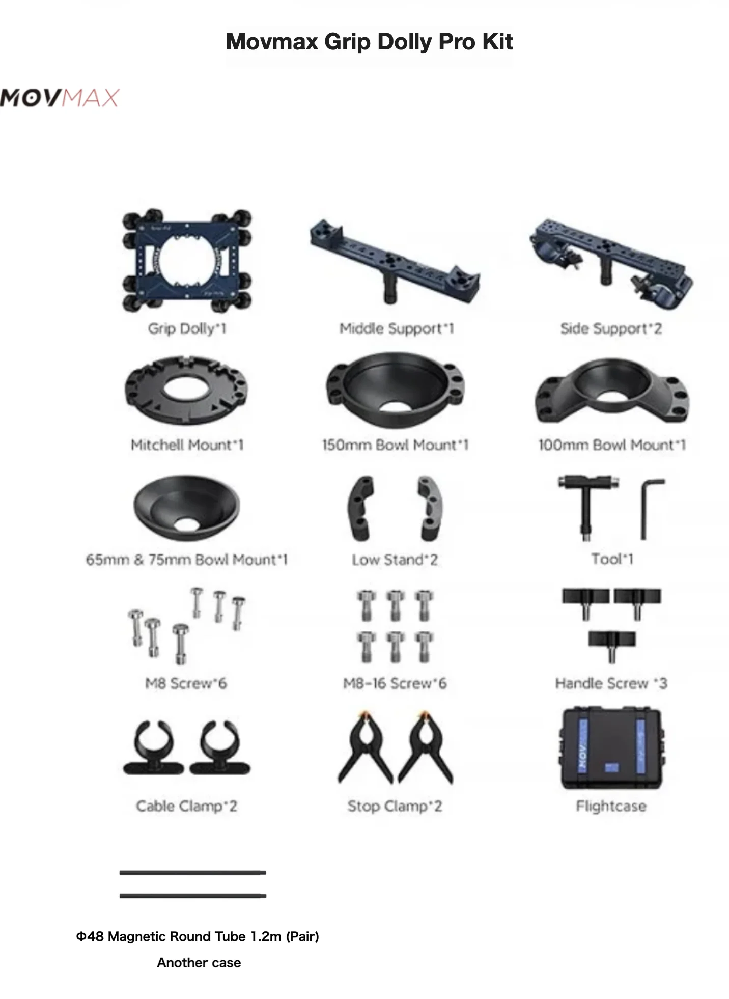 Movmax Grip Dolly Pro Kitの仕様画像 1