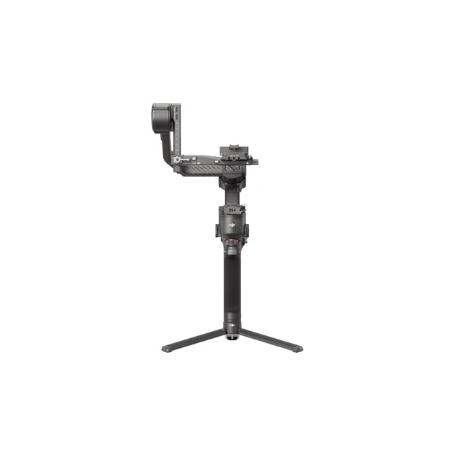 DJI RS4 Pro Comboの撮影機材レンタルならデイペイレンタル｜DAYPAY RENTAL。三脚一体型グリップに装着されたジンバル本体の製品画像。