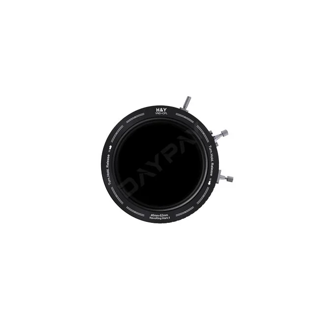 カメラレンタル・撮影機材レンタルならデイペイレンタル｜DAYPAY RENTAL。H&Y (46-62mm)Revoring ND3-ND1000 CPLフィルター本体の製品画像。