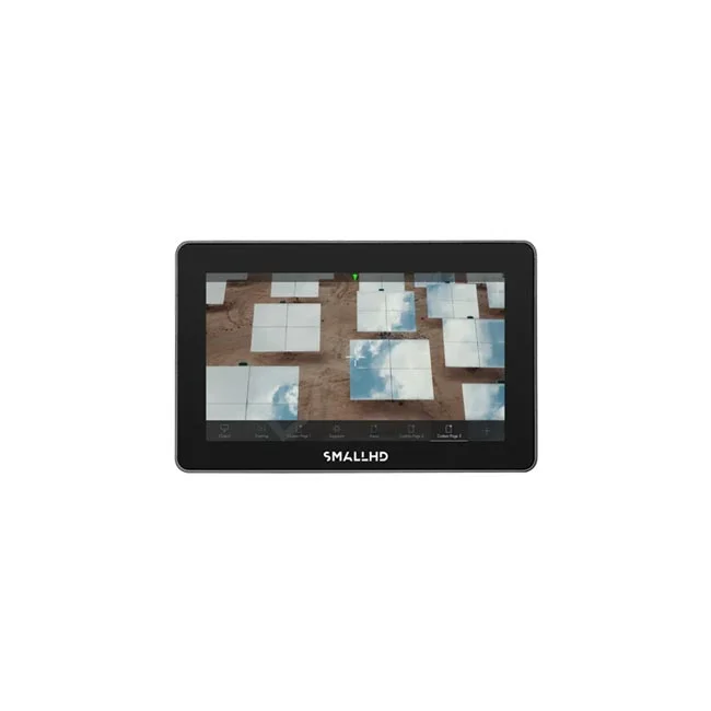 デイペイレンタル｜DAYPAY RENTALで提供するSmallHD INDIE 5モニターの撮影機材レンタル。画面に映像が表示されたSmallHD製5インチモニターの正面様子。