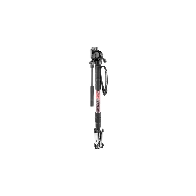 デイペイレンタル｜DAYPAY RENTALでレンタルできるManfrotto Element MII Video Monopodの全体像。カメラレンタルや撮影機材レンタルに最適な折りたたみ式一脚とフルード雲台。