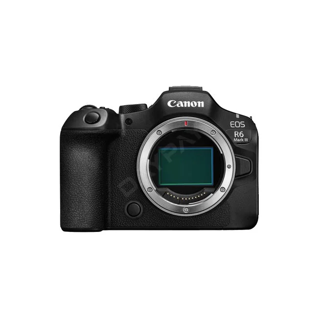 カメラレンタルならデイペイレンタル｜DAYPAY RENTALのキヤノン製ミラーレスカメラCanon EOS R6 Mark IIIの正面ボディ本体画像