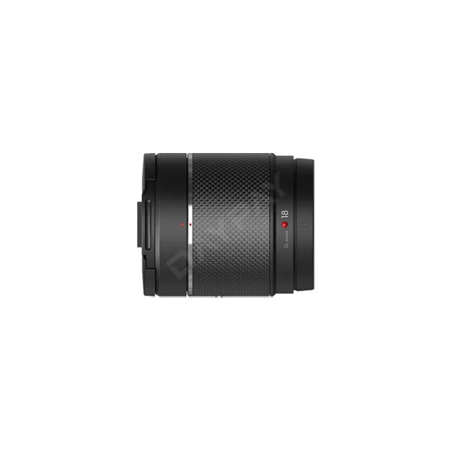 DJI DL 18mm F2.8 LS ASPH レンズの側面画像。デイペイレンタル｜DAYPAY RENTALのカメラレンタル・撮影機材レンタルでご利用いただけるシネマレンズです。