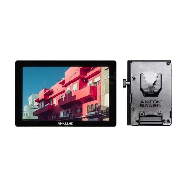 SmallHD Cine 7 モニター 正面（アントンバウアーマウント付）