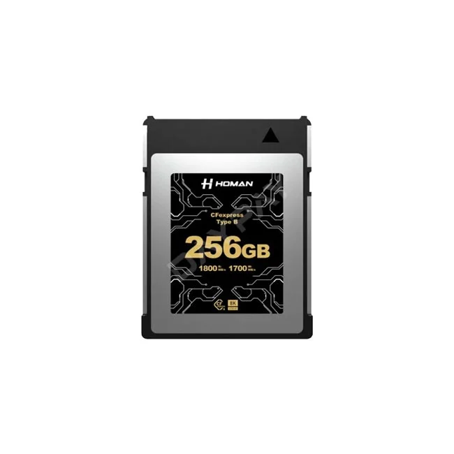 デイペイレンタル｜DAYPAY RENTALで取り扱うHoman CFexpress Card Type B - 256GBの製品本体画像。撮影機材レンタルやカメラレンタルに最適なメモリーカードです。