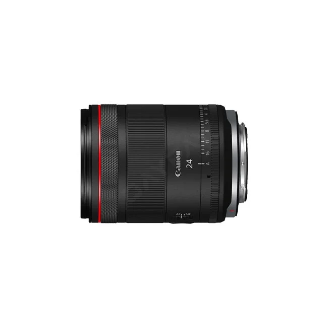 デイペイレンタル｜DAYPAY RENTALのカメラレンタルでご利用いただけるキヤノン単焦点レンズ「Canon RF24mm F1.4 L VCM」の外観正面画像。撮影機材レンタルに最適なレンズ本体を掲載。