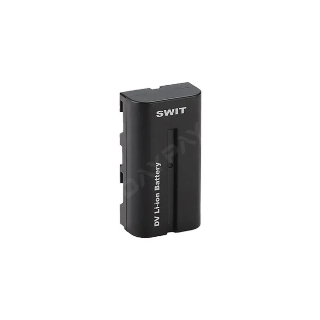デイペイレンタル｜DAYPAY RENTALでレンタルできるSwit S-8570バッテリーの製品画像。カメラレンタルや撮影機材レンタルでご利用いただけるSWIT製の黒いリチウムイオンバッテリー本体。