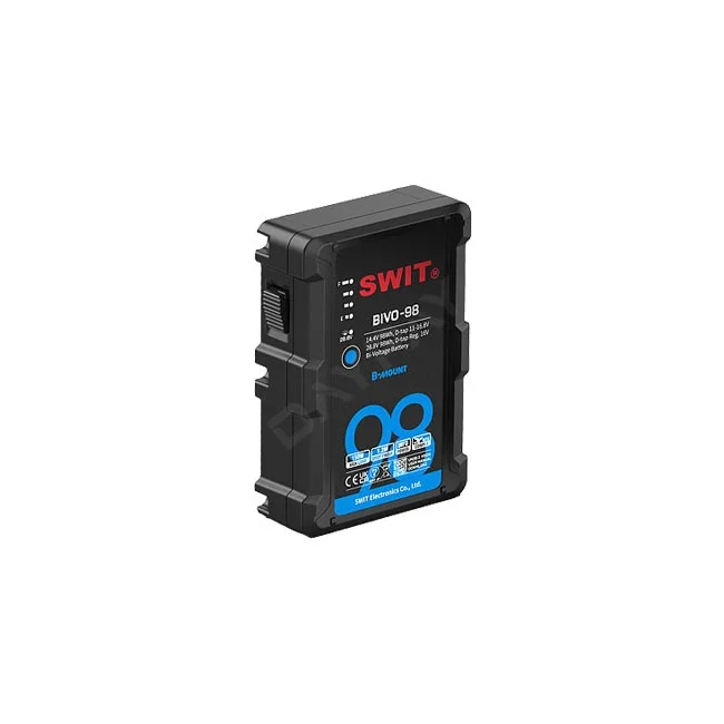 SWIT BIVO-98 バッテリー正面斜めからの外観