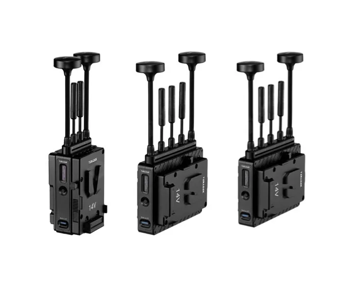 デイペイレンタル｜DAYPAY RENTALでレンタルできるTeradek Bolt 6 XT Max 1+2セットの機材レンタル画像。アンテナ付きの送信機と受信機のセット。