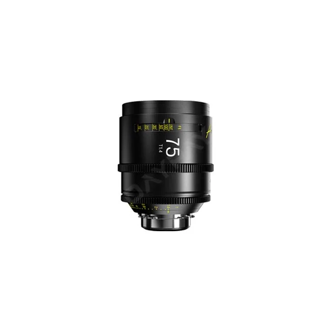 Dzofilm Arles Prime 75mm T1.4 シネマレンズ正面