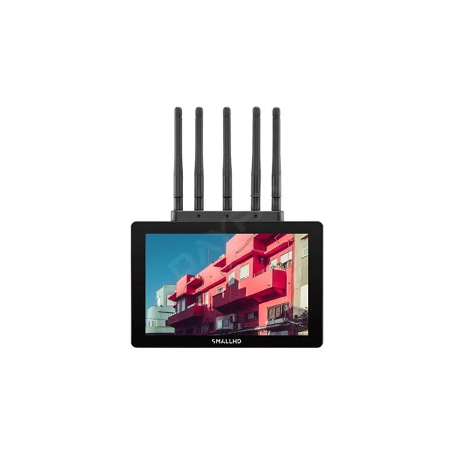 デイペイレンタル｜DAYPAY RENTALでレンタル可能なSmallHD Cine 7 Bolt 6 1500 RXモニター（アンテナ5本搭載、画面表示状態）の撮影機材レンタル