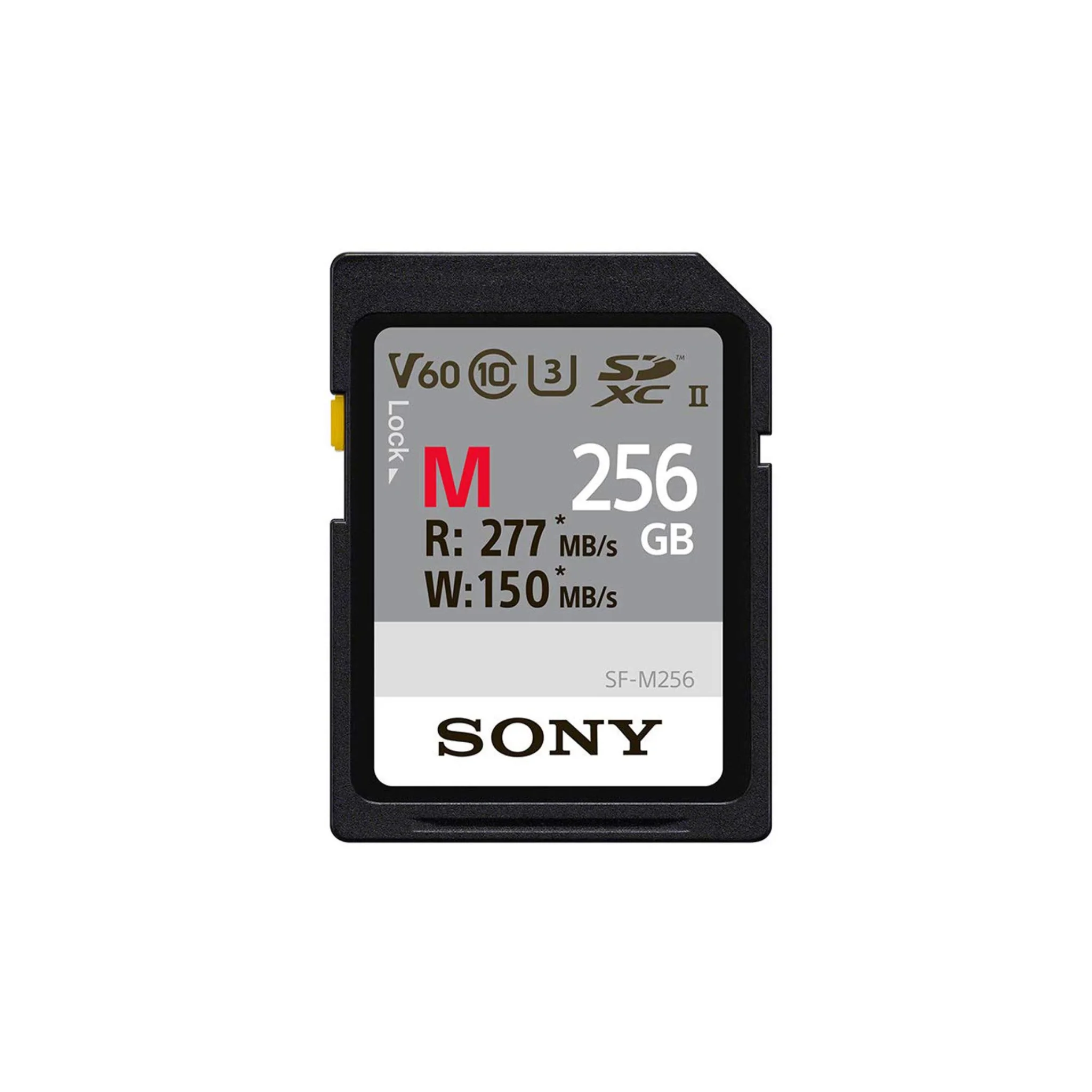 ソニー UHS-II Tough M SDカード 256GBの製品画像。カメラレンタルや撮影機材レンタルで利用されるSDカード本体。デイペイレンタル｜DAYPAY RENTAL
