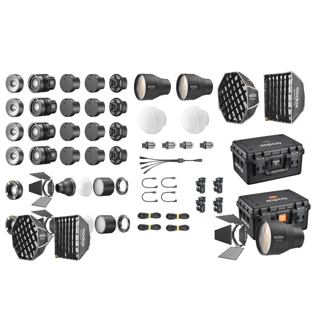 Godox MS60R 4ea Kit 구성품 전체 보기