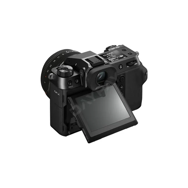 Fujifilm GFX100S II 후면 LCD와 뷰파인더, 상단 조작부