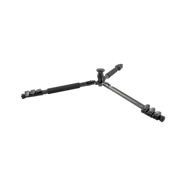 Sirui T-2204X Carbon Tripod (비디오헤드) 다리를 완전히 펼쳐 낮춘 로우 앵글 상태