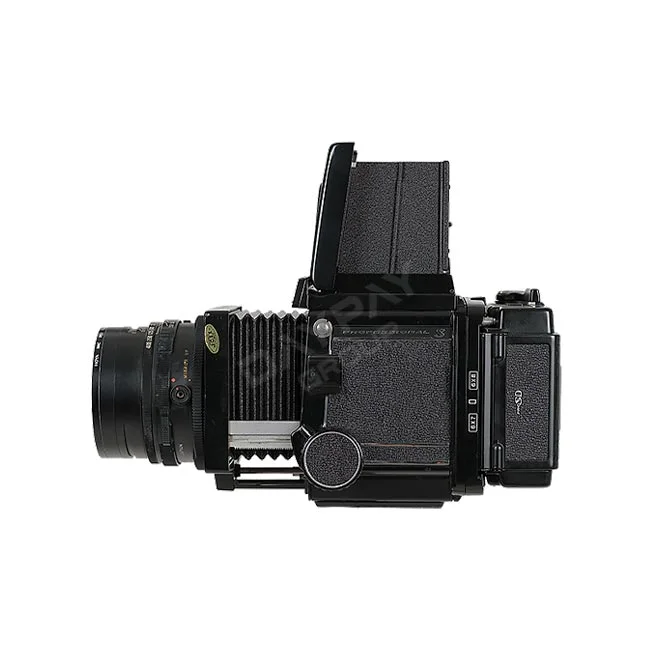 Mamiya RB67 / C 127mm F3.8 우측 측면 측광부 및 주름상자